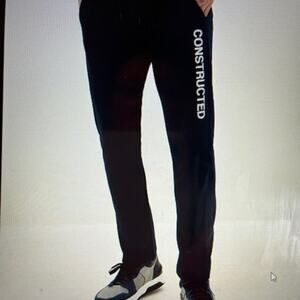 LC Waikiki Black Slim Fit CONSTRUCTED Mens Joggers Sz L